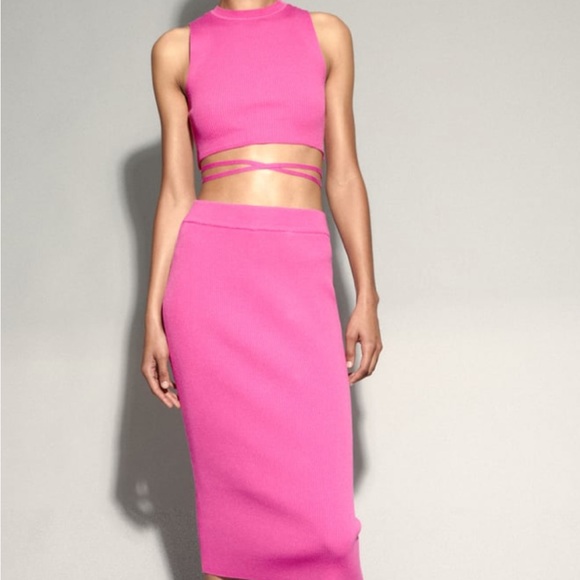 Zara 2-piece Pink Top and Skirt set - size M - Picture 7 of 12